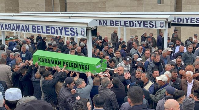 Karaman'daki kazada ölen Ahmet Şahin, toprağa verildi 