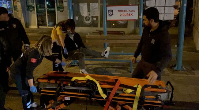 Otobüsten inen yolcuya elektrikli bisiklet çarptı 