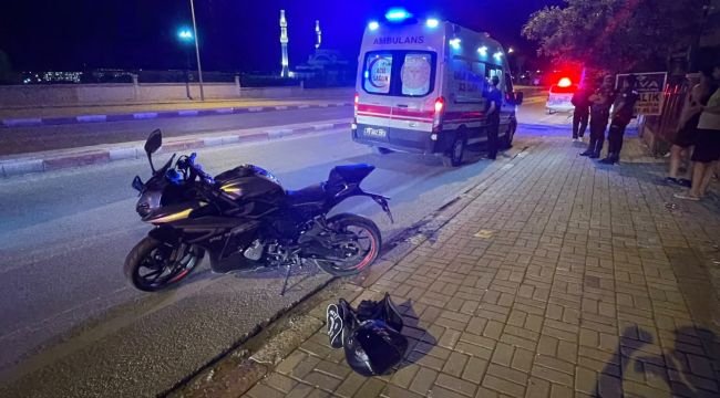 Karaman'da motosiklet sürücüsü ölümden döndü 