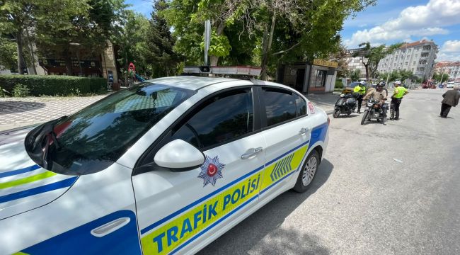 Karaman'da motosikletlere sıkı denetim 