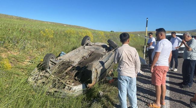 Karaman'da otomobil şarampole takla attı: 1 ölü, 1 yaralı 