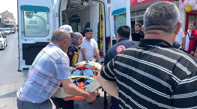 Karaman'da otomobille çarpışan motosikletin sürücüsü yaralandı 