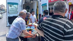 Karaman'da otomobille çarpışan motosikletin sürücüsü yaralandı