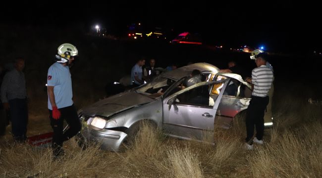 Karaman'da otomobil şarampole takla attı: 3 yaralı 