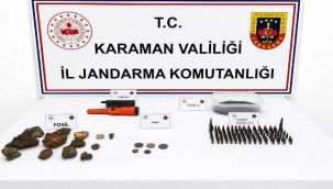 Karaman'da tarihi eserler ele geçirildi: 6 tutuklama